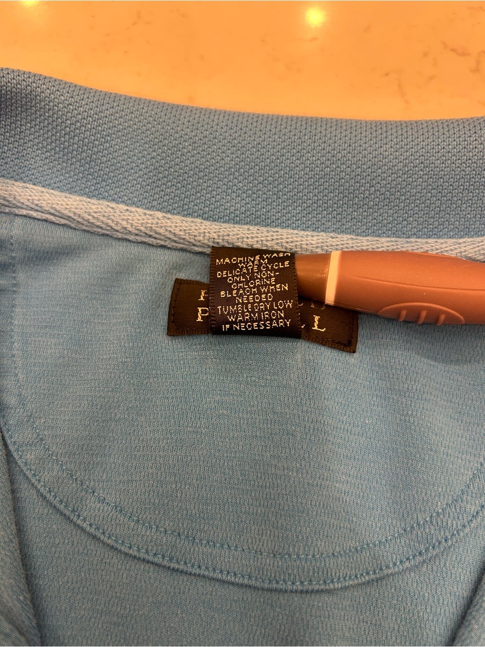 Harold's Teal-Blue Short Sleeve Polo - Picture 7 of 10